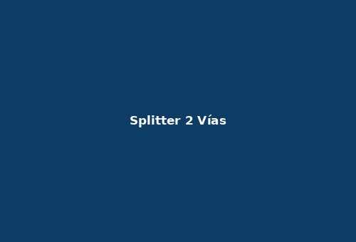 Splitter CATV 2 Vías