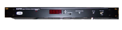 modulador Agil de audio FM Stereo, Producto de trasmision FM Stereo radiodifusion marca GMI, modelo GAFM