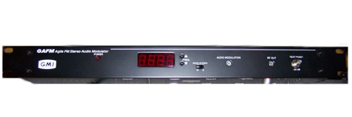 modulador Agil de audio FM Stereo, Producto de trasmision FM Stereo radiodifusion marca GMI, modelo GAFM